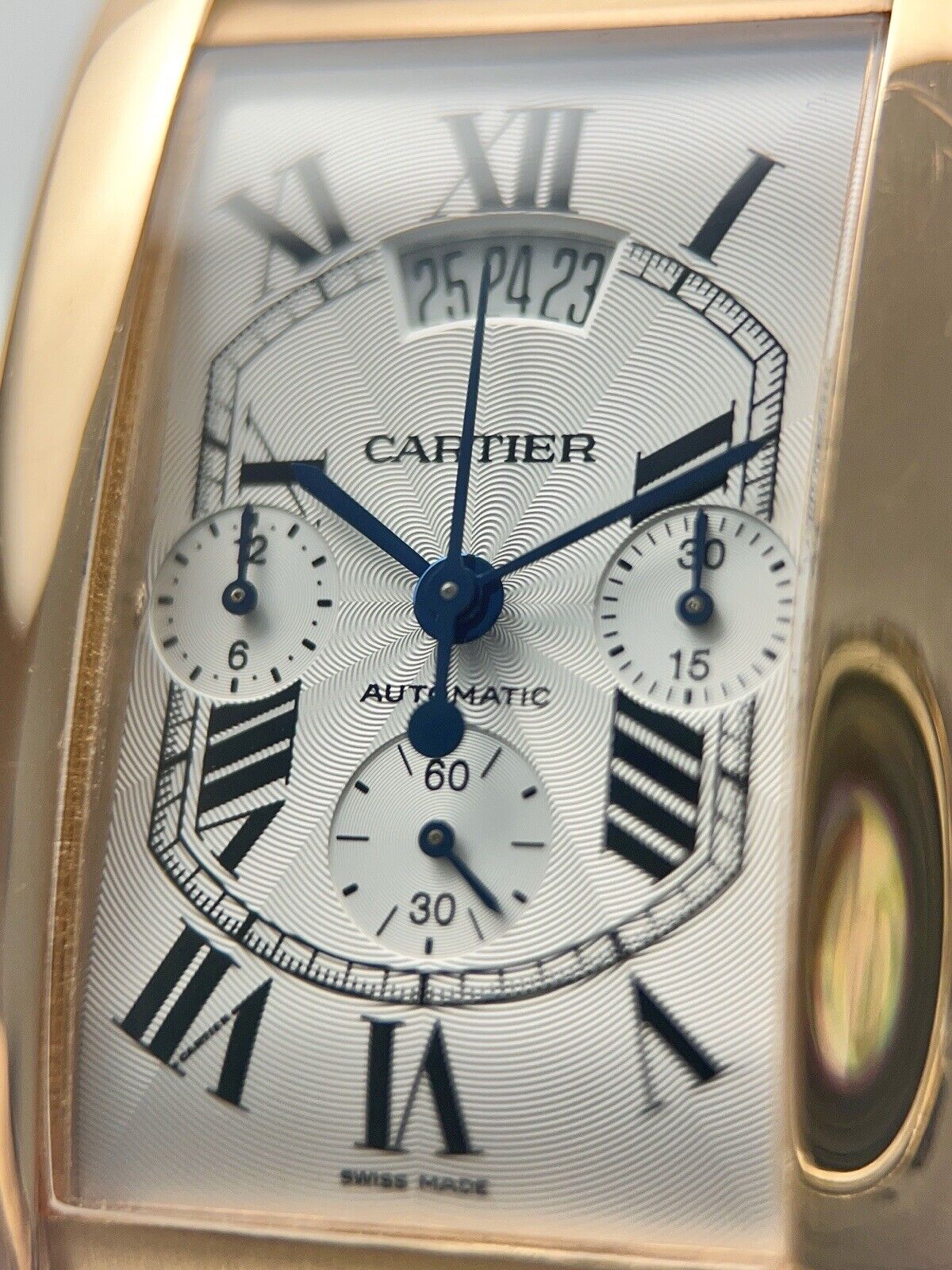 Cartier Tank Americaine 18k Rose Gold 31x52mm Automatic Men’s Watch W2610751