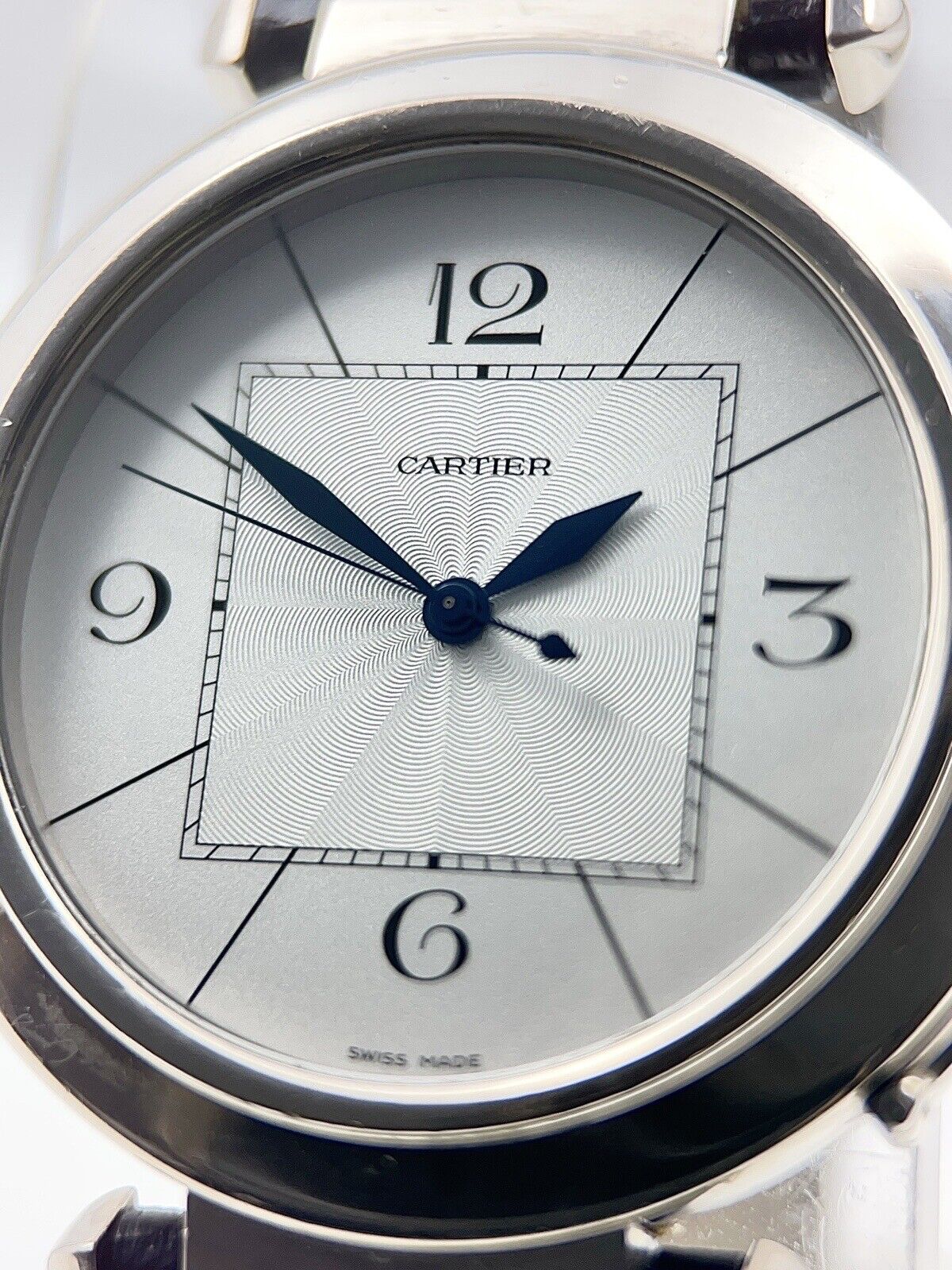 Cartier Pasha 42mm 18k White Gold Automatic Silver Dial 2727 Watch