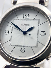 Cartier Pasha 42mm 18k White Gold Automatic Silver Dial 2727 Watch