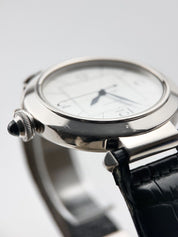 Cartier Pasha 42mm 18k White Gold Automatic Silver Dial 2727 Watch